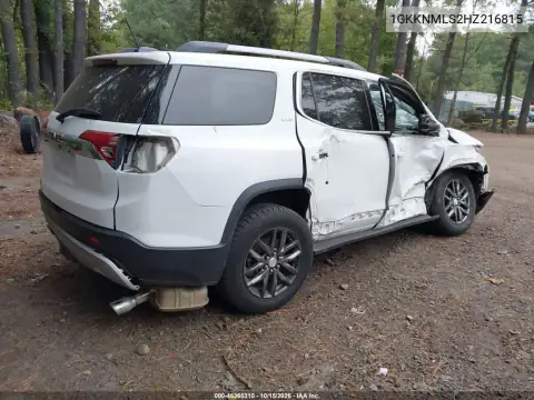 1GKKNMLS2HZ216815 — 2017 GMC Acadia, ფოტო 5, IAAI, მარჯვენა მხარე