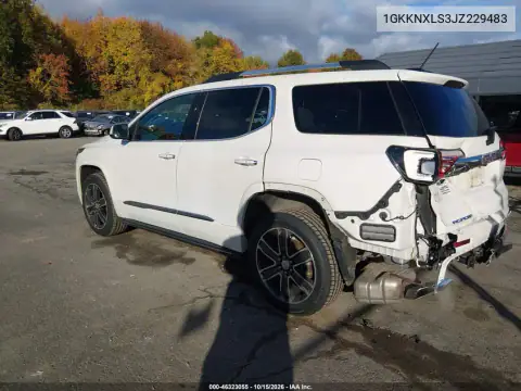 1GKKNXLS3JZ229483 — 2018 GMC Acadia, foto 4 de IAAI, Parte trasera