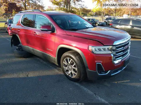 1GKKNMLSXMZ117458 — 2021 GMC Acadia, Prawy bok, zdjęć przed naprawą