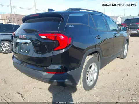 3GKALMEV8KL343494 — 2019 GMC Terrain, Przód, zdjęć przed naprawą