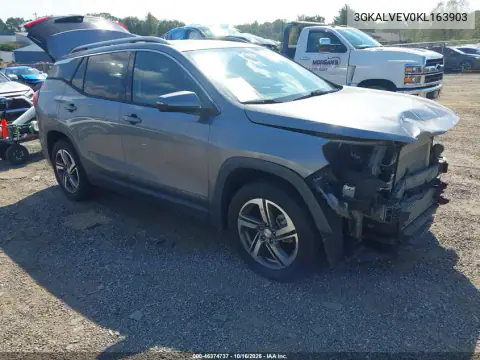 3GKALVEV0KL163903 — 2019 GMC Terrain, Parte delantera, fotos antes de reparar