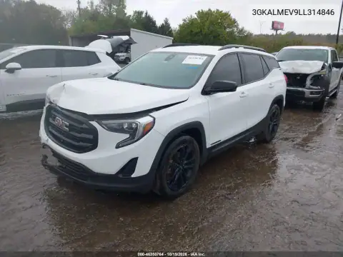 3GKALMEV9LL314846 — 2020 GMC Terrain, foto 3 de IAAI, Parte delantera