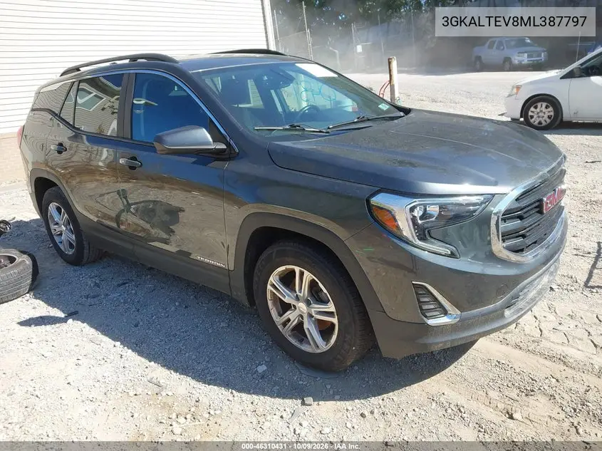 2021 GMC Terrain Awd Sle VIN 3GKALTEV8ML387797 фото 1