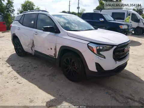 3GKALMEV0ML354184 — 2021 GMC Terrain, Левый бок, фото до ремонта