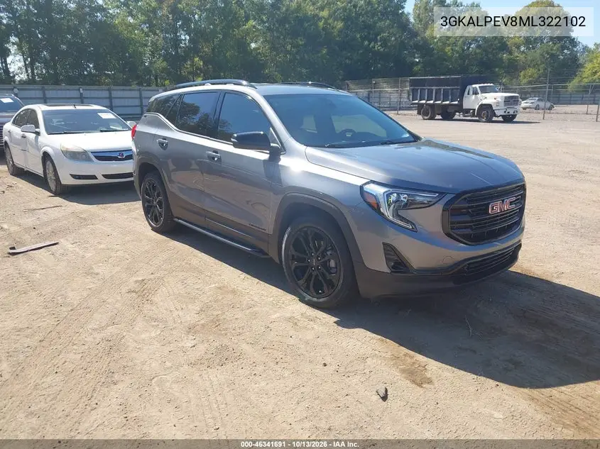 3GKALPEV8ML322102 GMC Terrain 2021 — повреждение Подтопление пресной водой, фото до ремонта