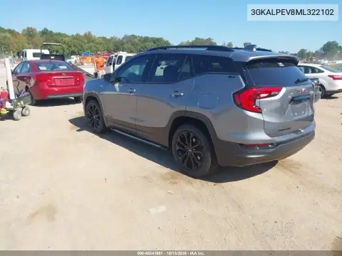 3GKALPEV8ML322102 — 2021 GMC Terrain, фото 3 с аукциона IAAI, Подтопление пресной водой