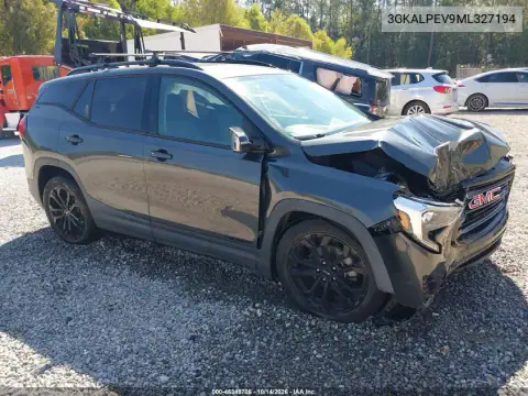 3GKALPEV9ML327194 — 2021 GMC Terrain, წინა ნაწილი, ფოტოები შეკეთებამდე