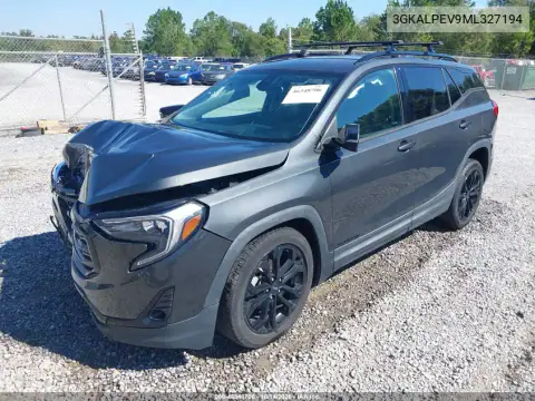 3GKALPEV9ML327194 — 2021 GMC Terrain, фото 2 з IAAI, Передня частина