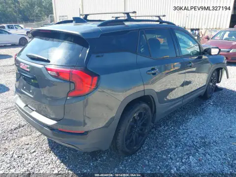 3GKALPEV9ML327194 — 2021 GMC Terrain, фото 4 з IAAI, Передня частина