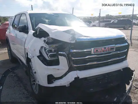 3GKALUEG1SL199403 — 2025 GMC Terrain, Delantera derecha, fotos antes de reparar