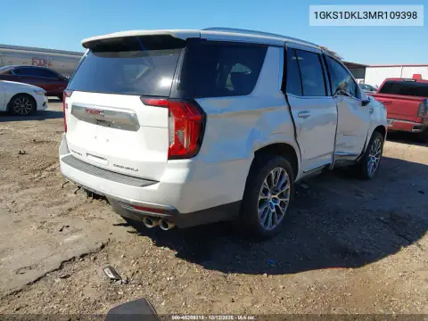1GKS1DKL3MR109398 — 2021 GMC Yukon, photo 4 from IAAI, Right side