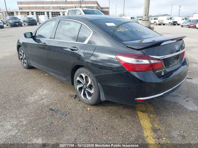 1HGCR2F37GA805242 — 2016 Honda Accord LX, photo 3 from IAAI 20.10.2026, Right rear