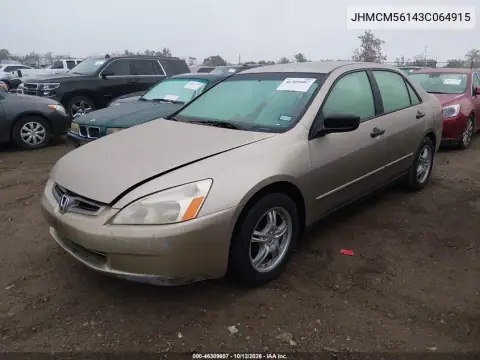 JHMCM56143C064915 — 2003 Honda Accord, photo 3 from IAAI 22.10.2026, Normal wear