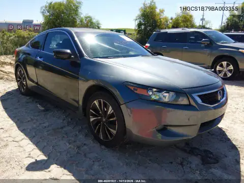 1HGCS1B79BA003355 — 2011 Honda Accord, фото 2 с аукциона IAAI, Передняя часть справа