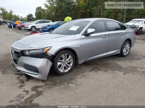 1HGCV1F14KA020433 — 2019 Honda Accord, ფოტო 2, IAAI, ქურდობა