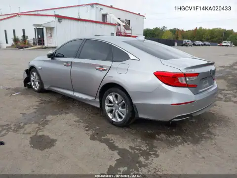 1HGCV1F14KA020433 — 2019 Honda Accord, ფოტო 3, IAAI, ქურდობა