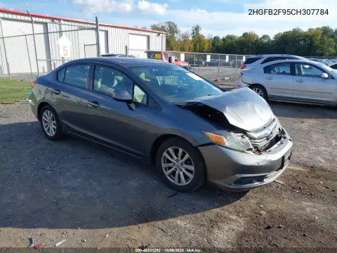 2012 Honda Civic Ex-L VIN 2HGFB2F95CH307784 фото 2