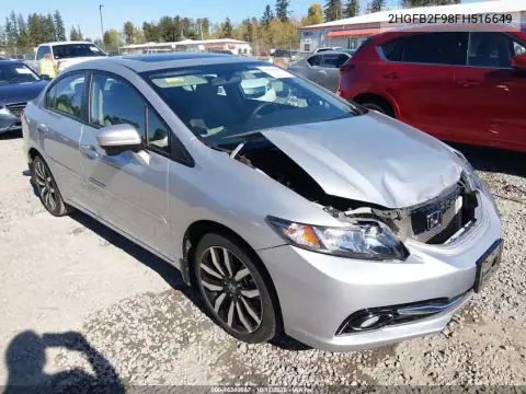 2015 Honda Civic Ex-L VIN 2HGFB2F98FH516649 фото 2