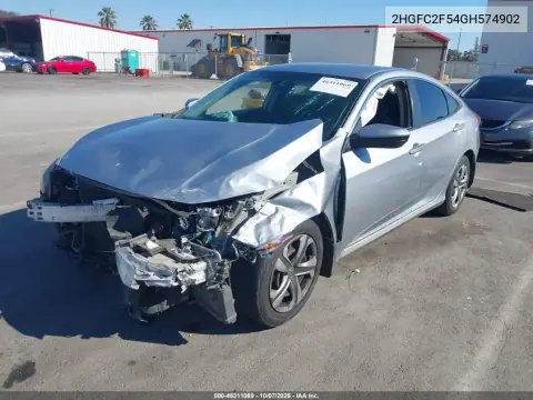 2016 Honda Civic Lx VIN 2HGFC2F54GH574902 фото 3