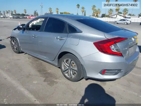 2016 Honda Civic Lx VIN 2HGFC2F54GH574902 фото 4