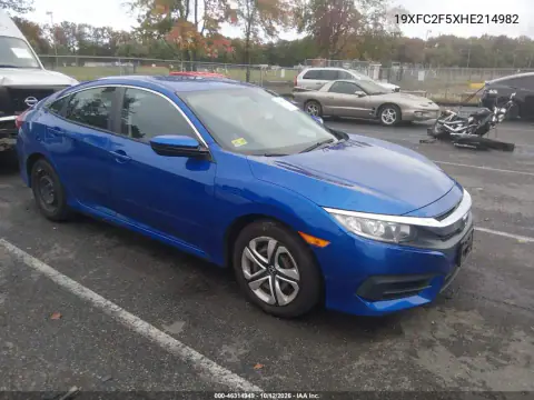19XFC2F5XHE214982 — 2017 Honda Civic, Lado izquierdo, fotos antes de reparar
