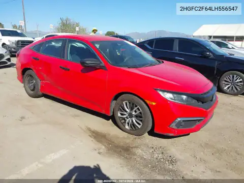 2HGFC2F64LH556547 — 2020 Honda Civic, Lado derecho, fotos antes de reparar