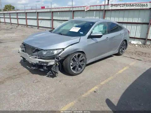 2HGFC2F8XMH553865 — 2021 Honda Civic, фото 3 с аукциона IAAI, ПЕРЕДНЯЯ ЧАСТЬ