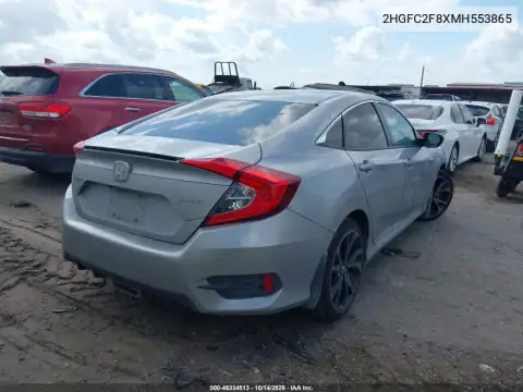 2HGFC2F8XMH553865 — 2021 Honda Civic, фото 5 с аукциона IAAI, ПЕРЕДНЯЯ ЧАСТЬ