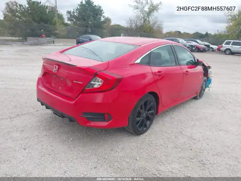 2HGFC2F88MH557607 — 2021 Honda Civic, photo 5 from IAAI, Not reported