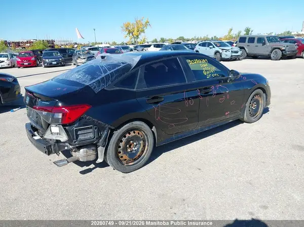 2HGFE2F56PH111069 — 2023 Honda Civic, фото 4 с аукциона IAAI 29.09.2026, Задняя часть слева