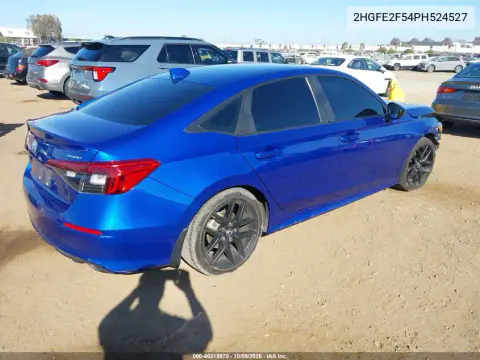 2023 Honda Civic Sport VIN 2HGFE2F54PH524527 фото 4