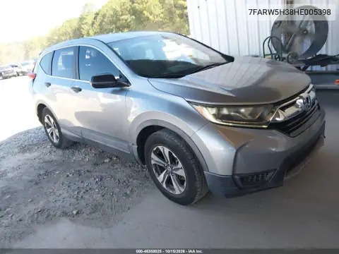 7FARW5H38HE005398 — 2017 Honda CR-V, ЗАДНЯЯ ЧАСТЬ, фото до ремонта