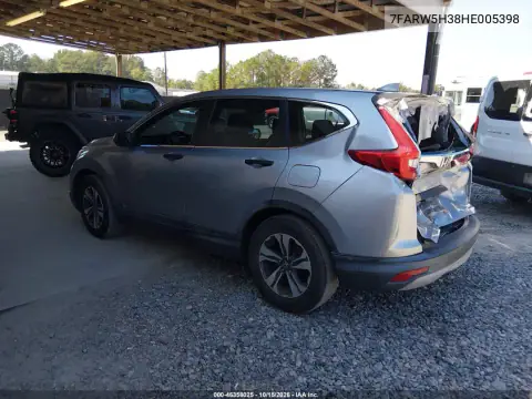 7FARW5H38HE005398 — 2017 Honda CR-V, фото 4 з IAAI, Задня частина