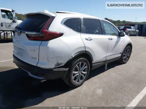 2021 Honda Cr-V Awd Touring VIN 5J6RW2H93ML005292 фото 4