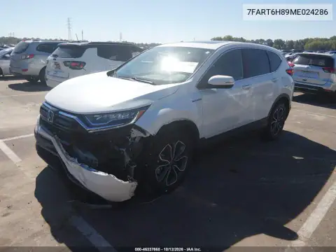 7FART6H89ME024286 — 2021 Honda CR-V, photo 3 from IAAI, Left front