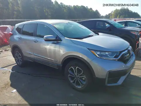 2HKRW2H85MH604048 — 2021 Honda CR-V, передняя часть слева, фото до ремонта