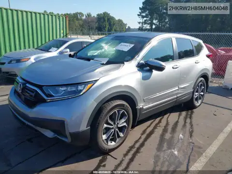 2HKRW2H85MH604048 — 2021 Honda CR-V, photo 3 from IAAI, Left front