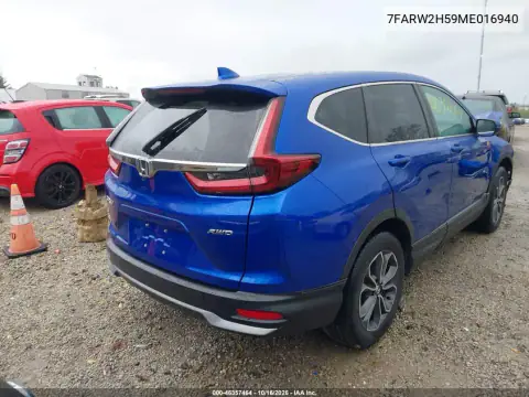 7FARW2H59ME016940 — 2021 Honda CR-V, zdjęcie 5 z IAAI, Przód