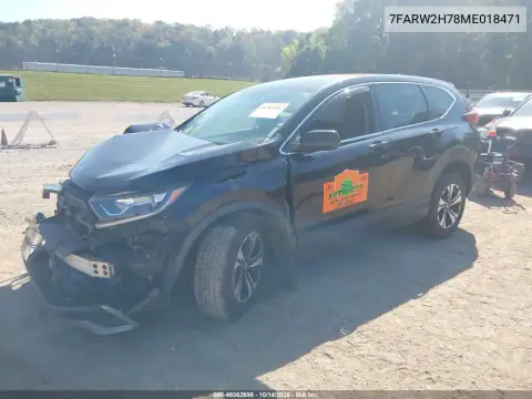 7FARW2H78ME018471 — 2021 Honda CR-V, zdjęcie 2 z IAAI, Przód