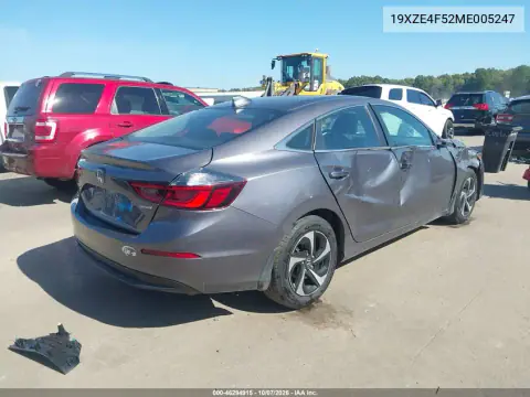 2021 Honda Insight Ex VIN 19XZE4F52ME005247 фото 4