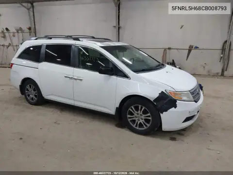 5FNRL5H68CB008793 — 2012 Honda Odyssey, Desgaste normal, fotos antes de reparar