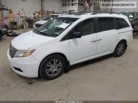 5FNRL5H68CB008793 — 2012 Honda Odyssey, foto 3 de IAAI 22.10.2026, Desgaste normal