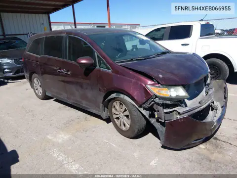 5FNRL5H4XEB066955 — 2014 Honda Odyssey, Передняя часть, фото до ремонта