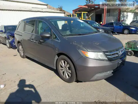 5FNRL5H49HB001373 — 2017 Honda Odyssey, Лівий бік, фото до ремонту