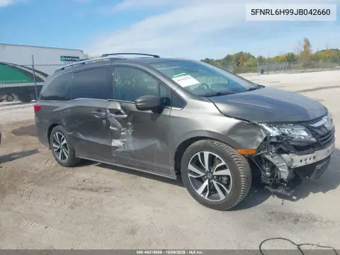 2018 Honda Odyssey Elite VIN 5FNRL6H99JB042660 фото 2
