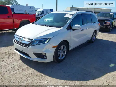 5FNRL6H79KB085962 — 2019 Honda Odyssey, левый бок, фото до ремонта