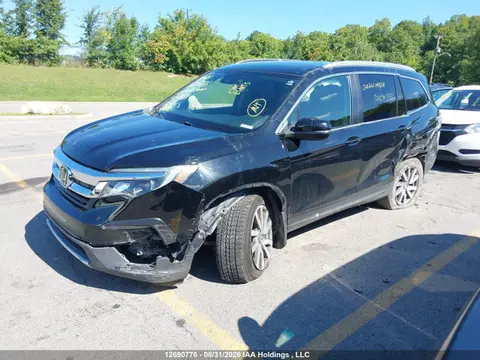 2021 Honda Pilot Black VIN 5FNYF6H71MB501931 фото 2