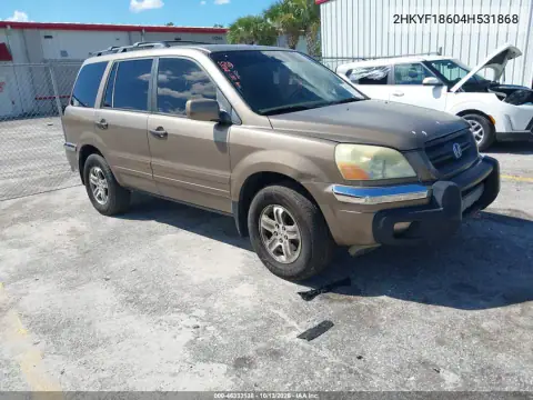 2HKYF18604H531868 — 2004 Honda Pilot, фото 2 с аукциона IAAI, Задняя часть