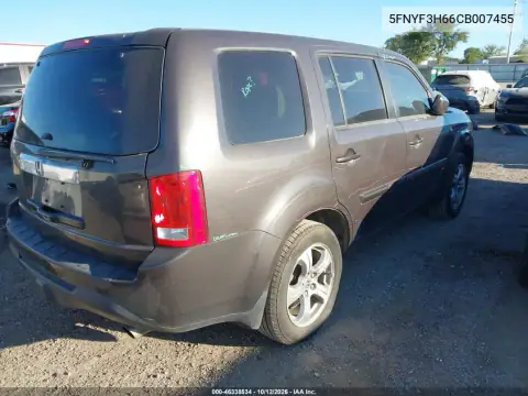 5FNYF3H66CB007455 — 2012 Honda Pilot, photo 4 from IAAI, All-over damage