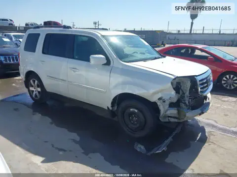 2014 Honda Pilot Touring VIN 5FNYF4H92EB041685 фото 2